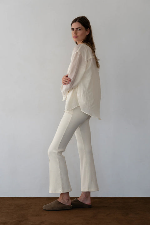 DONNI The Rib Kick Flare | Creme