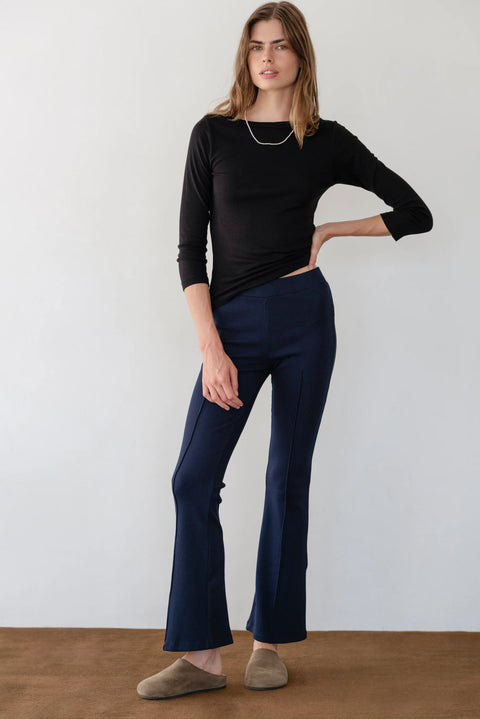 DONNI The Rib Kick Flare | Navy