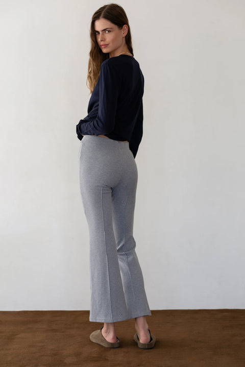 DONNI The Rib Kick Flare | Heather Grey