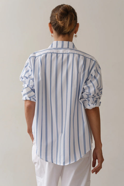 DONNI The Pop Shirt | Cornflower Stripe