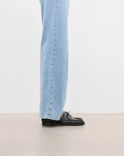 Flattered Dylan Loafer | Black Leather
