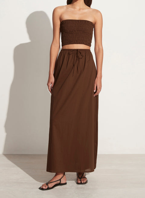 Faithfull the Brand Calla Top | Chocolate