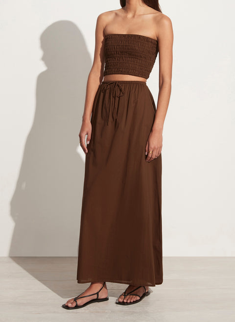 Faithfull the Brand Calla Top | Chocolate