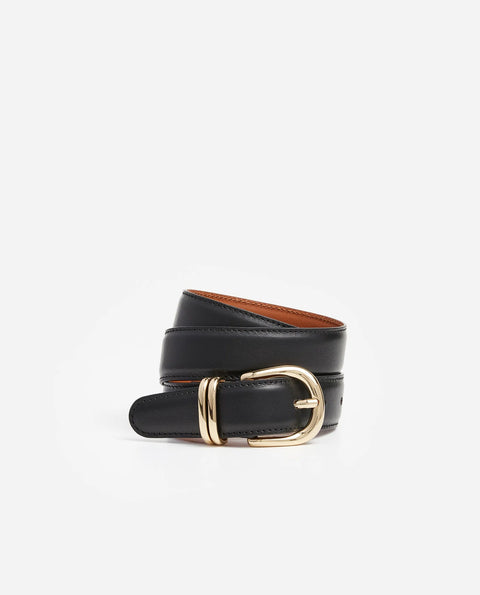 Flattered Beatrice Belt | Black Leather