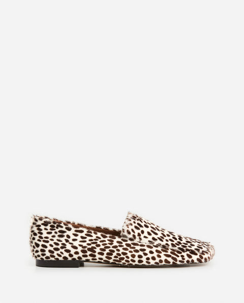 Flattered Ellis Loafer | Hair-On Chocolate Dot