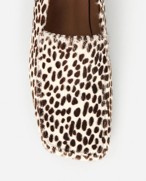 Flattered Ellis Loafer | Hair-On Chocolate Dot