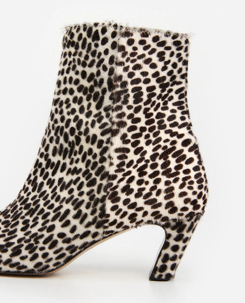 Flattered Xena Boot | Hair-On Chocolate Dot