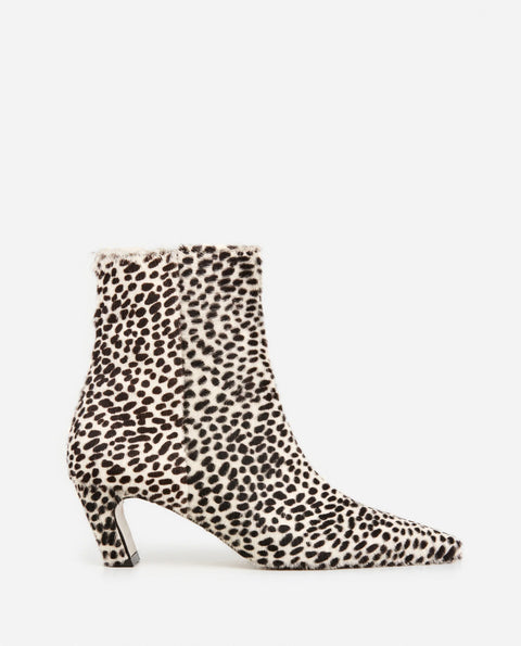 Flattered Xena Boot | Hair-On Chocolate Dot