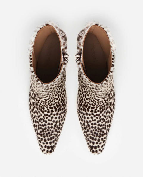 Flattered Xena Boot | Hair-On Chocolate Dot