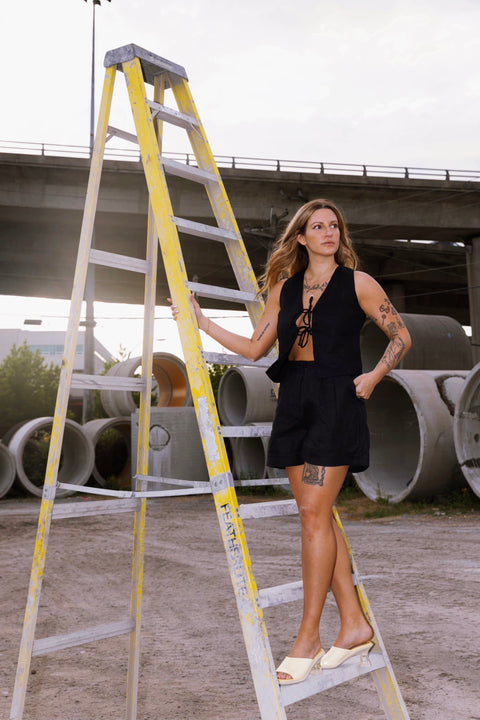 Faithfull the Brand Les Deux Short | Black