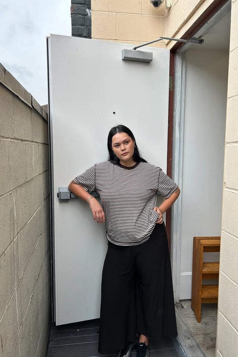 Merge Hemp Rover Tee | Choco Stripes