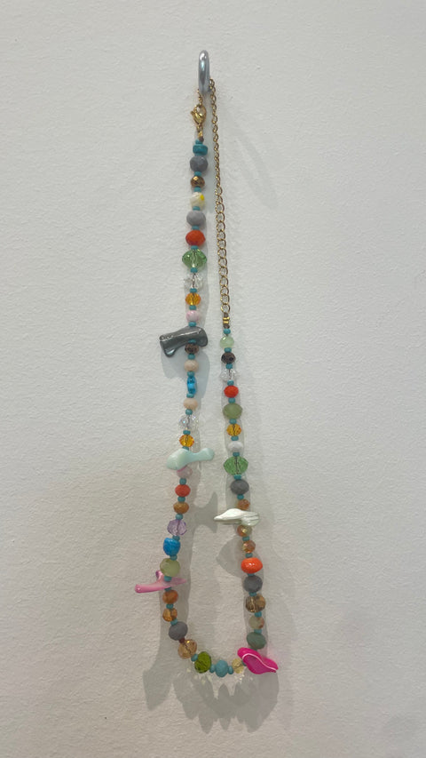 Goupi Necklace 01 | Short Beaded Summer Shell Necklace