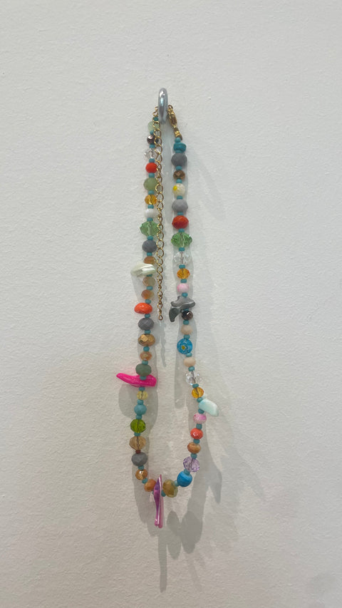 Goupi Necklace 01 | Short Beaded Summer Shell Necklace