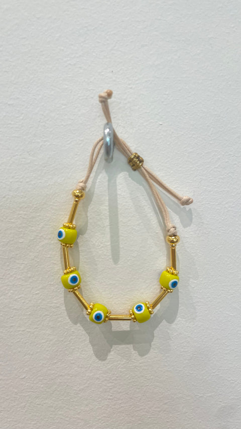 Goupi Bracelet 04 | Greek Coloured Summer Bracelet | Yellow