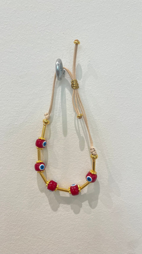 Goupi Bracelet 05 | Greek Coloured Summer Bracelet | Red