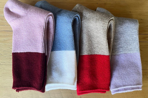 Unified Chalet Socks | Denim/Ivory