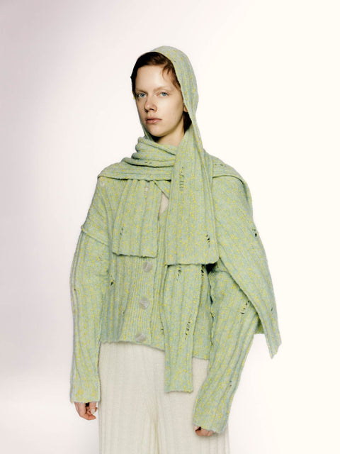 RUS the Brand Jikken Cardigan | Acqua