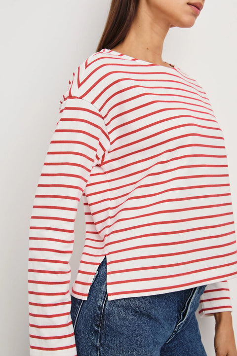 Rails Macy Tee | Cherry Stripe