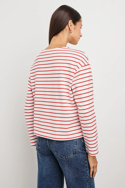 Rails Macy Tee | Cherry Stripe
