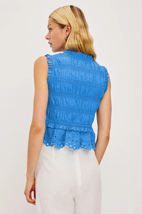 Rails Rails Martine Top in Harbor Blue: featuring cotton