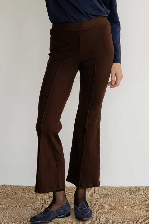 DONNI The Rib Kick Flare | Espresso