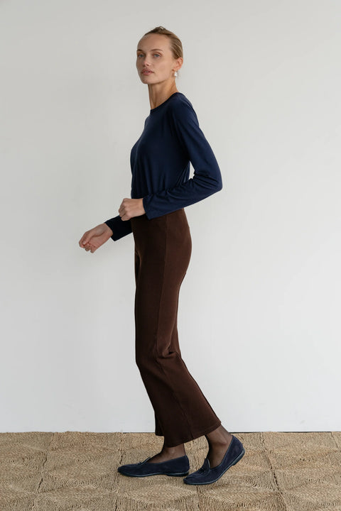 DONNI The Rib Kick Flare | Espresso