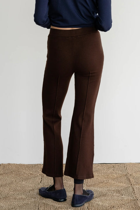 DONNI The Rib Kick Flare | Espresso