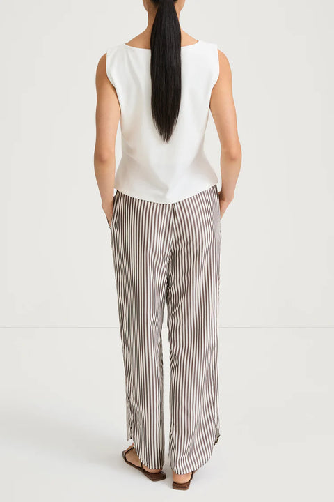 Stylein Stylein Mallea Trousers in Brown Stripe: features relaxed