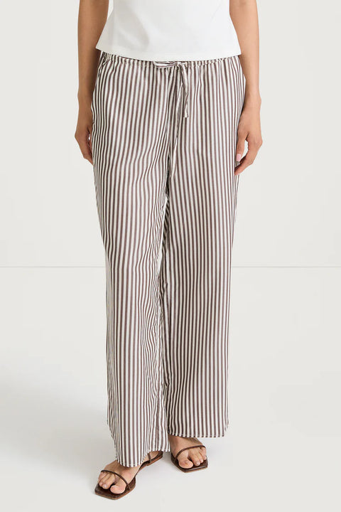 Stylein Stylein Mallea Trousers in Brown Stripe: features relaxed