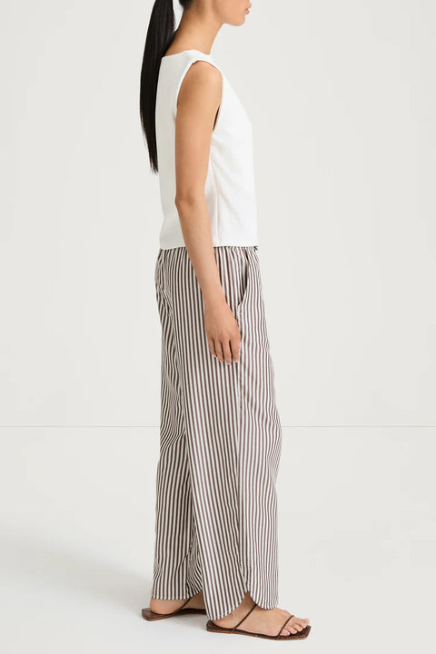 Stylein Stylein Mallea Trousers in Brown Stripe: features relaxed