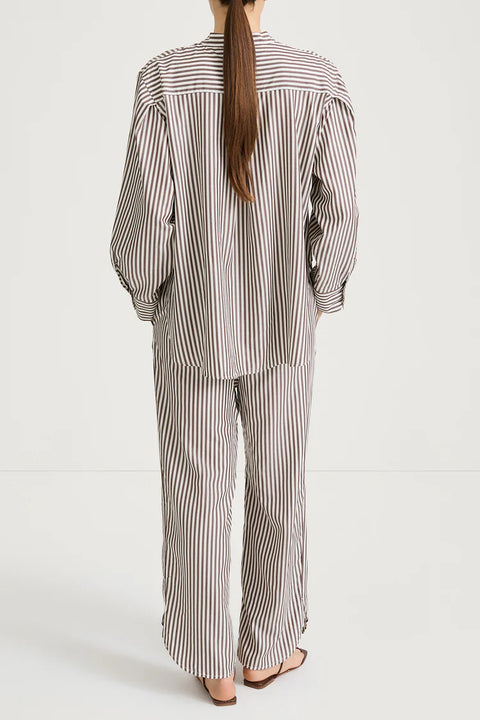 Stylein Mandria Shirt | Brown Stripe