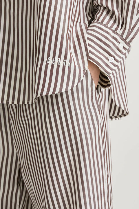 Stylein Mandria Shirt | Brown Stripe