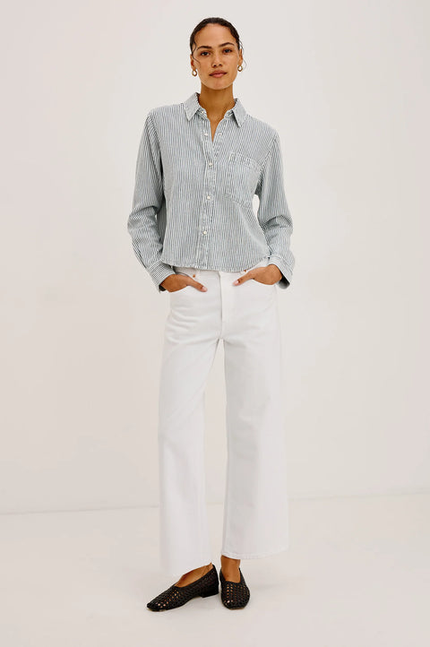 Rails Noa Shirt | Railroad Stripe