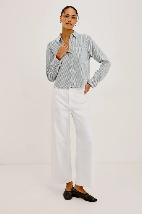 Rails Noa Shirt | Railroad Stripe