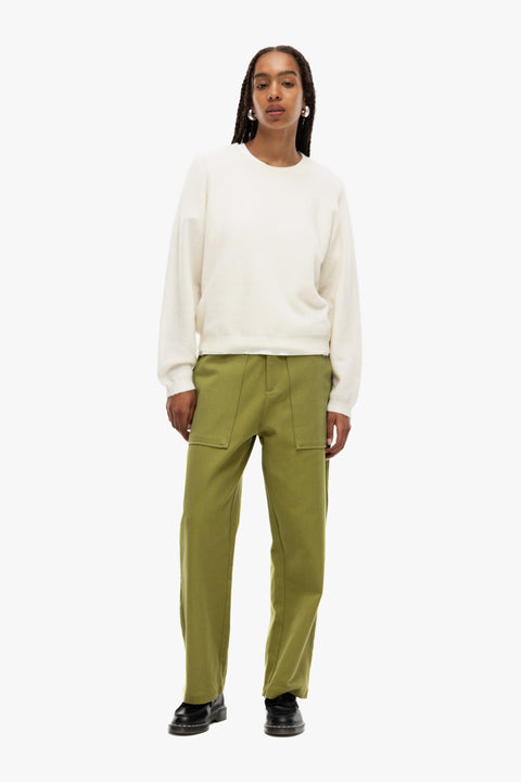 Our Sister Teddybear Knit | White
