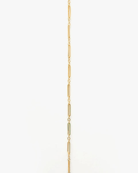 Clare V Paperclip Charm Chain 24" | Gold Vermeil