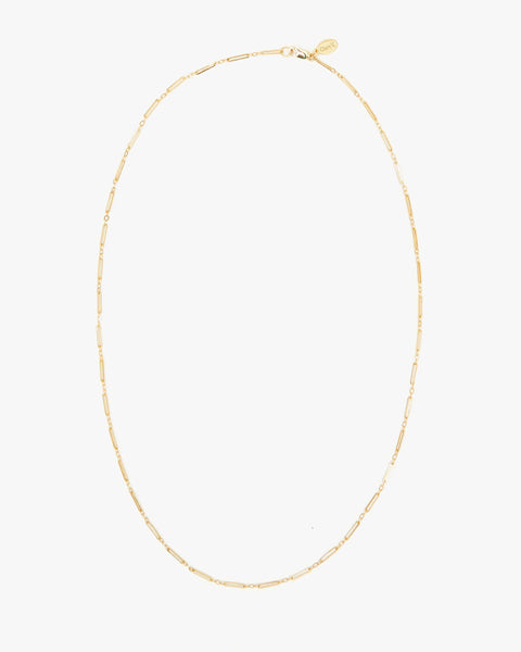 Clare V Paperclip Charm Chain | Gold Vermeil