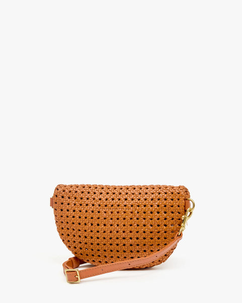 Clare V. Clare V Petit Fanny in Tan Rattan: summer