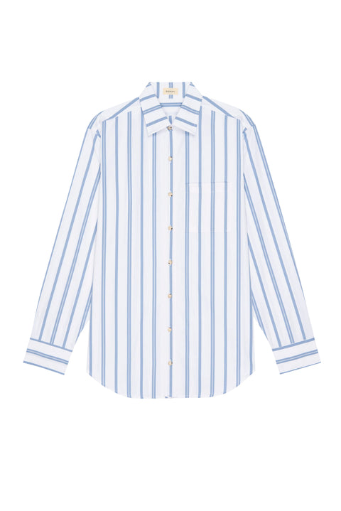 DONNI The Pop Shirt | Cornflower Stripe
