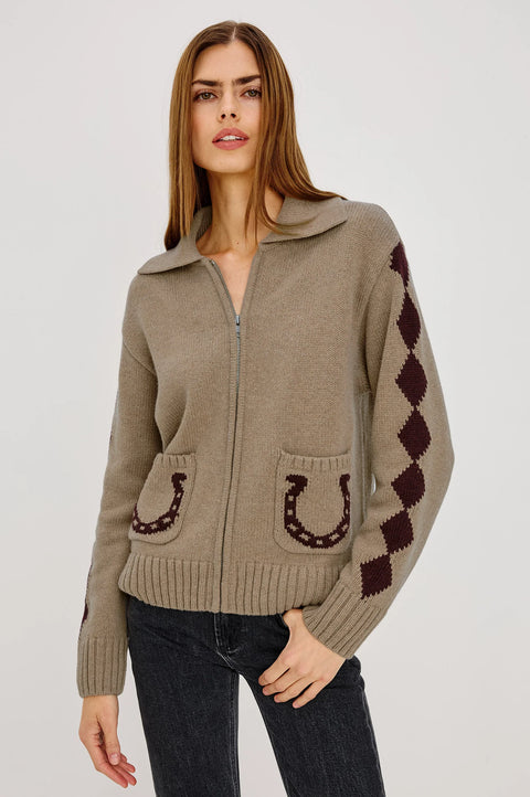 Rails Rhea Zip Cardigan | Horseshoes