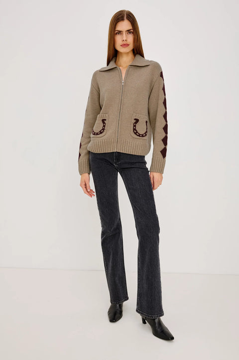 Rails Rhea Zip Cardigan | Horseshoes