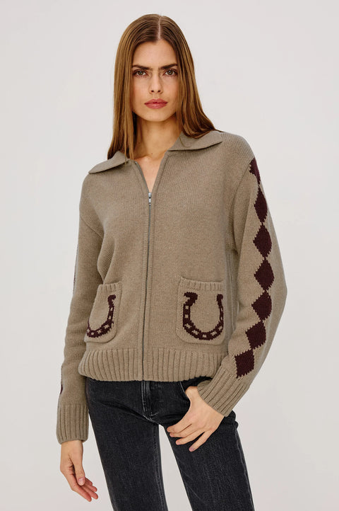 Rails Rhea Zip Cardigan | Horseshoes