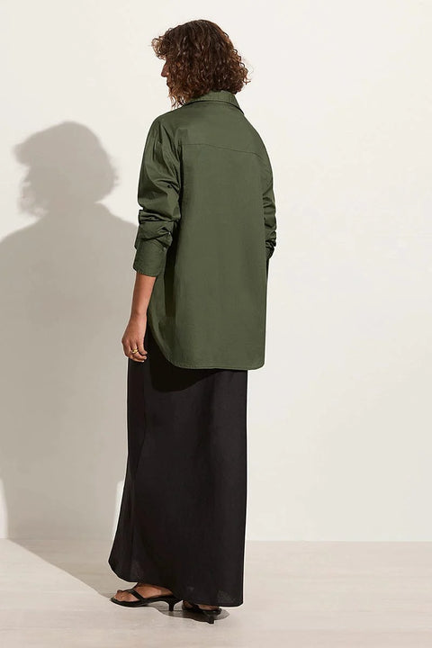 Faithfull the Brand Mirabella Shirt | Pine