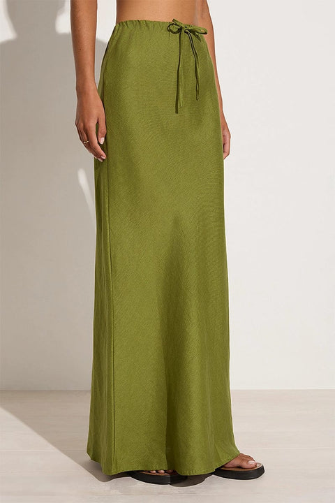 Faithfull the Brand Cataline Skirt | Palm Green