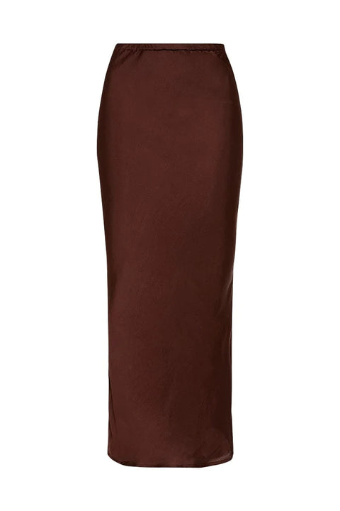 Faithfull the Brand Ancora Skirt | Dark Truffle