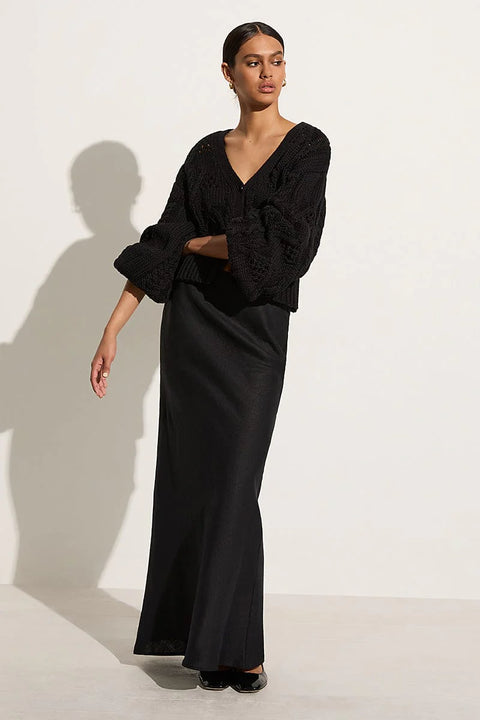 Faithfull the Brand Dayana Cardigan | Black