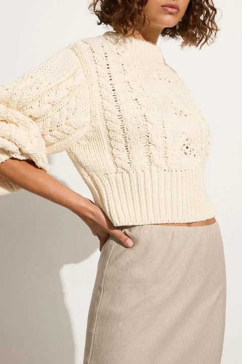 Faithfull the Brand Alanna Knit Jumper | Off White