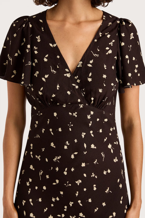 Faithfull the Brand Boda Midi Dress | Clover Brown