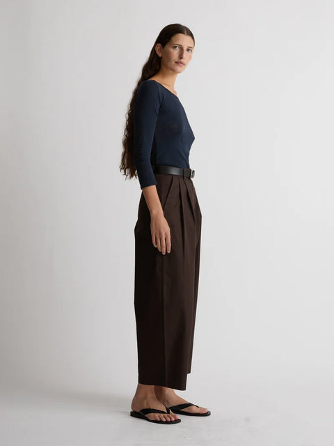 Shaina Mote Boy Trouser | Chocolate