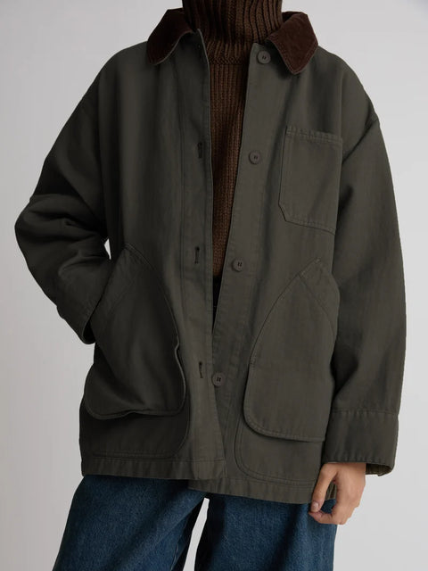 Shaina Mote Painter Coat | Moss Herringbone